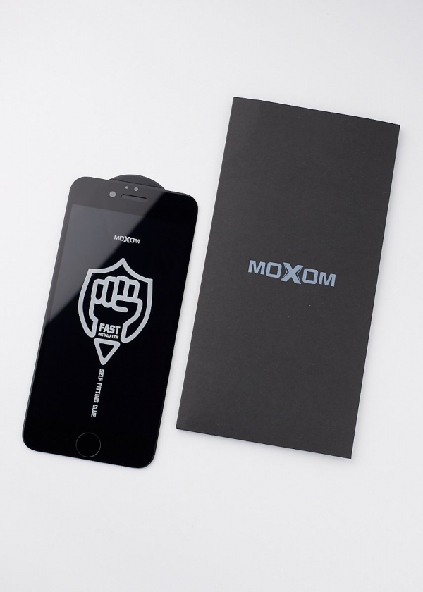 Защитное стекло MOXOM FS для iPhone 6 черный