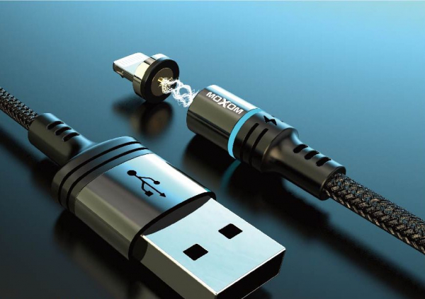 USB cable MOXOM Lightning (MX-CB38) Magnetic черный