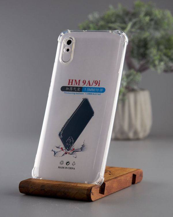 Силиконовый чехол WS SHOCKPROOF для Xiaomi Redmi 9A/9AT/9i/9i Sport/9a Sport прозрачный