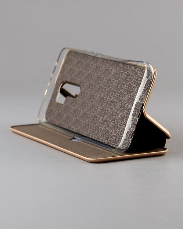 чехол-книга 360 для Xiaomi Redmi 9/Poco M2/Poco M2 (2021) STANDARD золотой