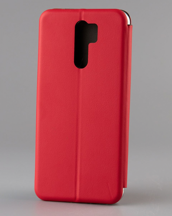 чехол-книга 360 для Xiaomi Redmi 9/Poco M2/Poco M2 (2021) STANDARD красный