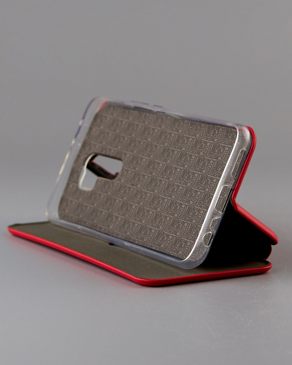 чехол-книга 360 для Xiaomi Redmi 9/Poco M2/Poco M2 (2021) STANDARD красный