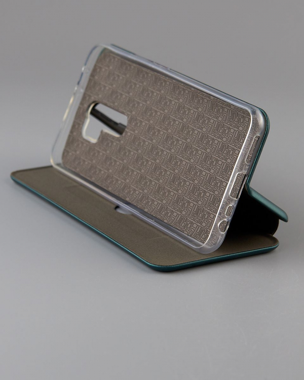 чехол-книга 360 для Xiaomi Redmi 9/Poco M2/Poco M2 (2021) STANDARD темно-зеленый