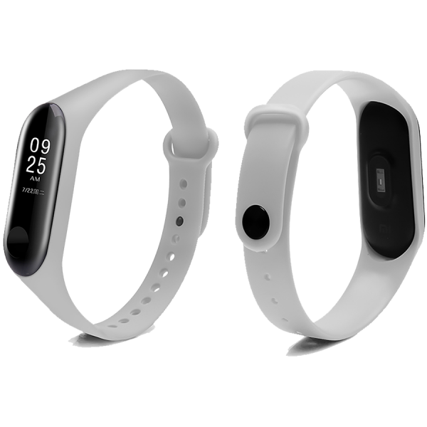 Ремешок для Mi Band 5/6 COLORS серый