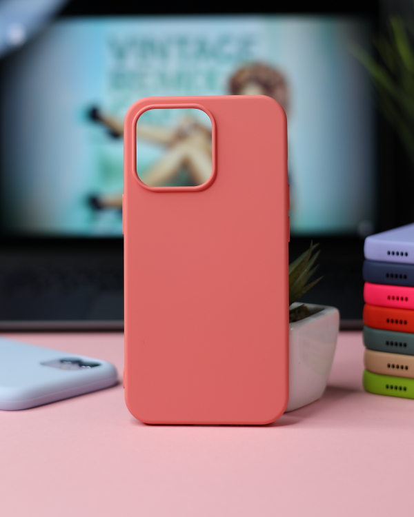 Силиконовый чехол SOFT Silicone Case для iPhone 12 Pro Max (без лого) фламинго