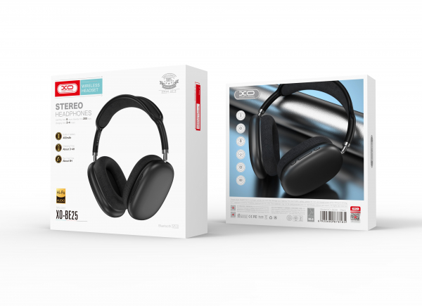 Наушники Bluetooth XO BE25 (накладные) черный