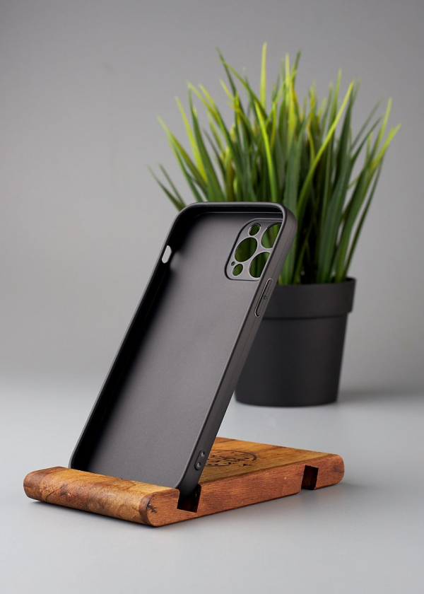 Силиконовый чехол Graphite для iPhone 12 Pro черный