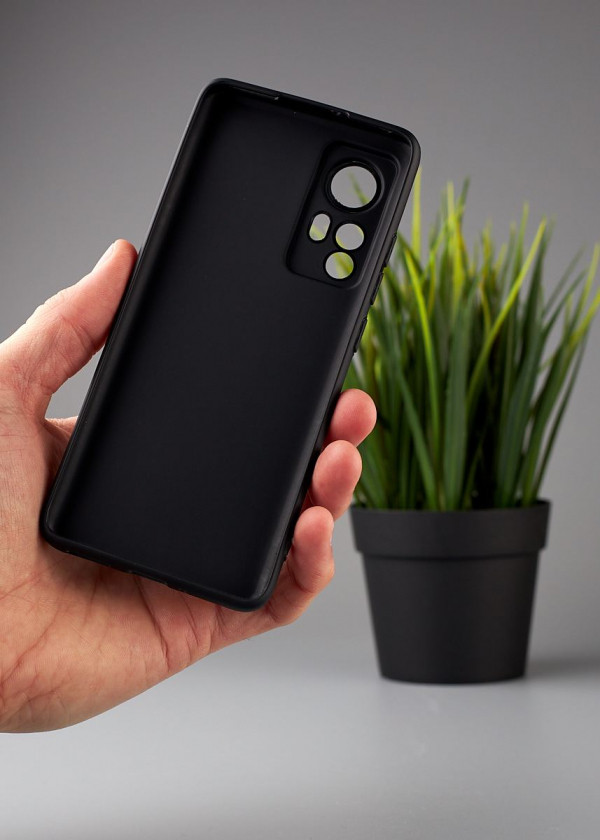 Силиконовый чехол Graphite для Xiaomi 12/12X/12S черный