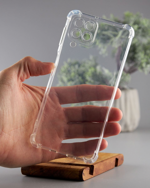 Силиконовый чехол WS SHOCKPROOF для Samsung M53 прозрачный