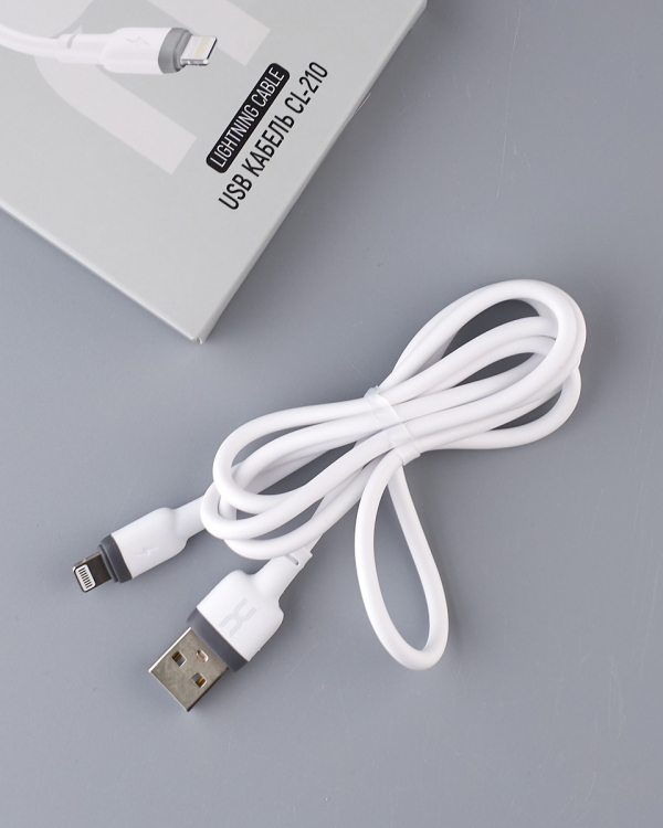 USB cable DC Lightning (CL-210) белый