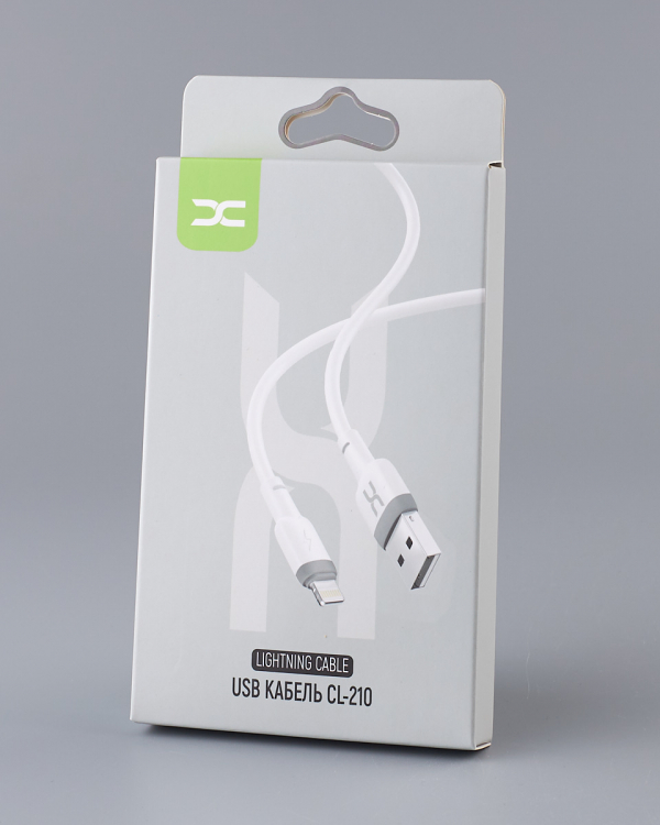 USB cable DC Lightning (CL-210) белый