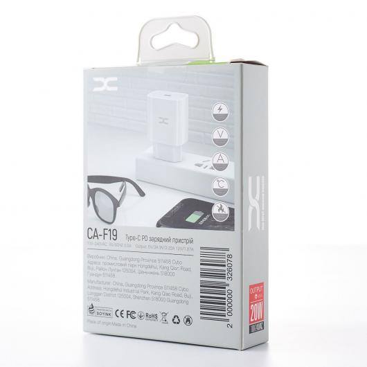 Сетевое зарядное устройство (Адаптер) DC PD FastCharger 20W (CA-F19) белый