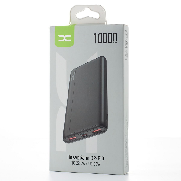 АКБ PowerBank DC DP-F10 (10000 mAh) USB22.5W+PD20W черный
