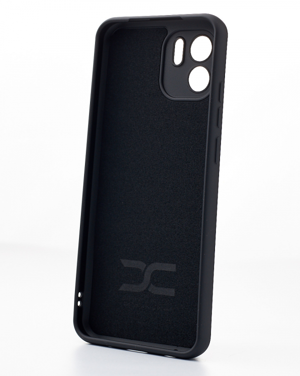 Силиконовый чехол SOFT Silicone Case для Xiaomi Redmi A1 (ТРИЗУБ) черный