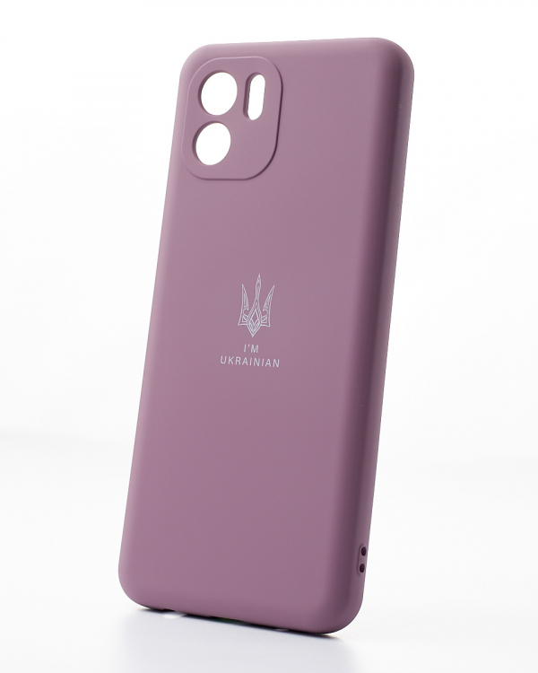 Силиконовый чехол SOFT Silicone Case для Xiaomi Redmi A1 (ТРИЗУБ) лаванда