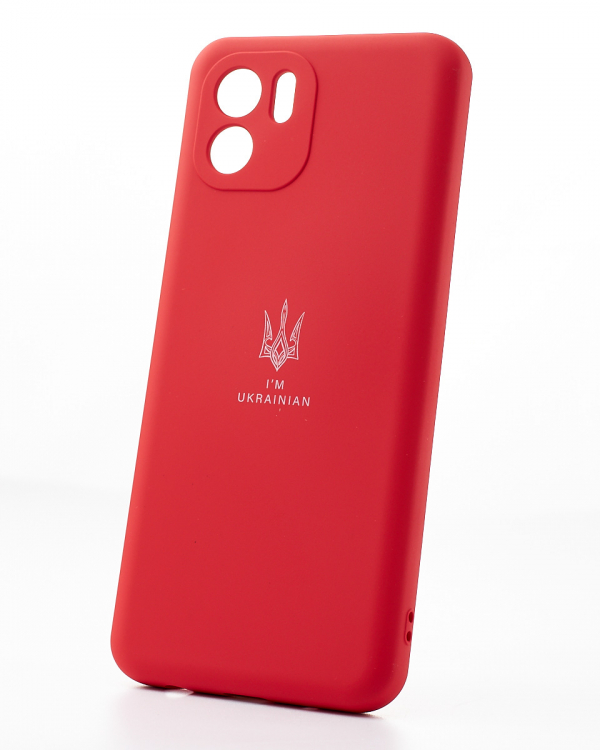 Силиконовый чехол SOFT Silicone Case для Xiaomi Redmi A1 (ТРИЗУБ) красный