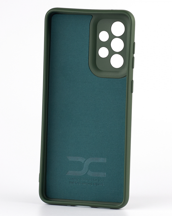 Силиконовый чехол SOFT Silicone Case для Samsung A33 5G (ТРИЗУБ) темно-зеленый