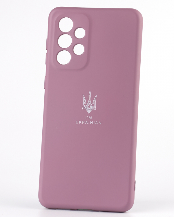 Силиконовый чехол SOFT Silicone Case для Samsung A33 5G (ТРИЗУБ) лаванда