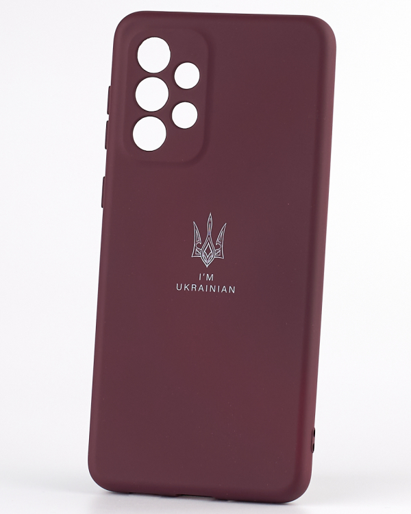 Силиконовый чехол SOFT Silicone Case для Samsung A33 5G (ТРИЗУБ) бордовый