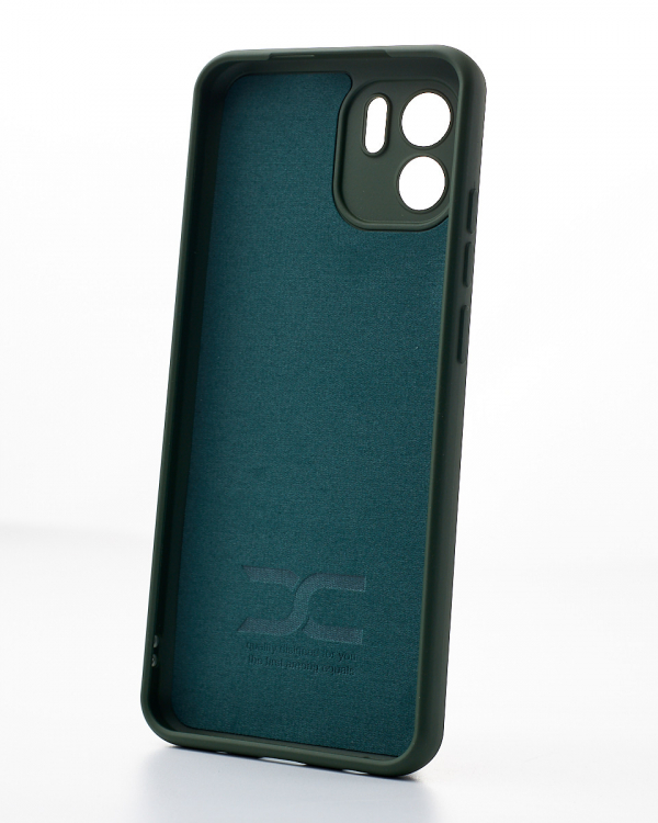 Силиконовый чехол SOFT Silicone Case для Xiaomi Redmi 9A/9i Sport/9a Sport (ТРИЗУБ) темно-зеленый