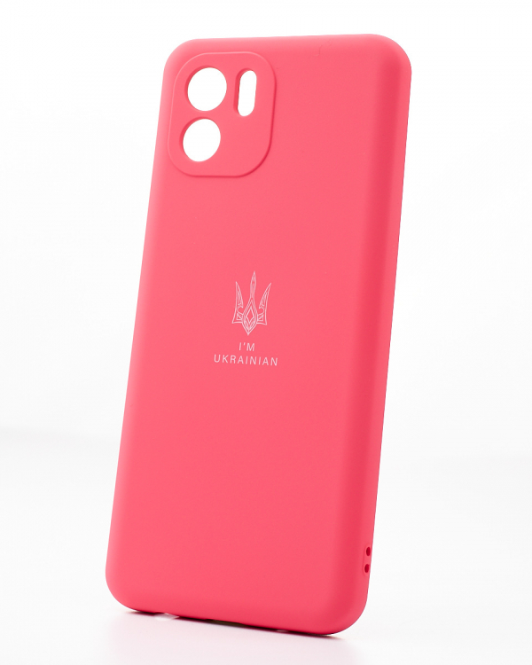 Силиконовый чехол SOFT Silicone Case для Xiaomi Redmi 9A/9i Sport/9a Sport (ТРИЗУБ) малиновый