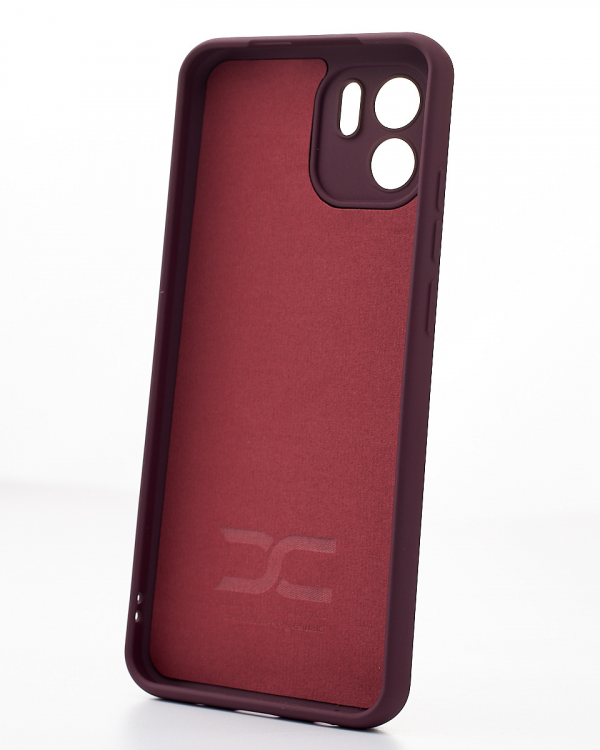 Силиконовый чехол SOFT Silicone Case для Xiaomi Redmi 10c (ТРИЗУБ) бордовый