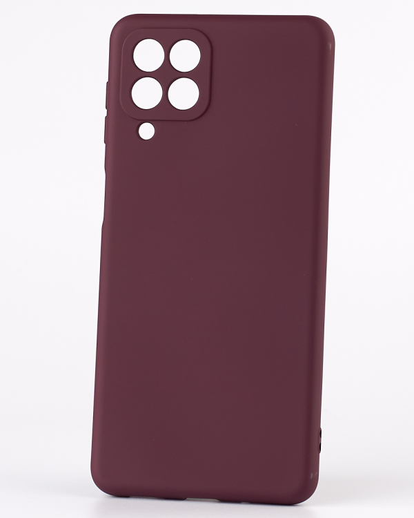 Силиконовый чехол SOFT Silicone Case для Samsung M53 5G (без лого) бордовый