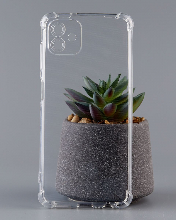 Силиконовый чехол WS SHOCKPROOF для Samsung A04 прозрачный