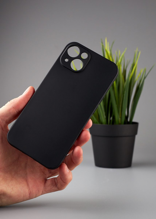 Силиконовый чехол Graphite для iPhone 14 черный