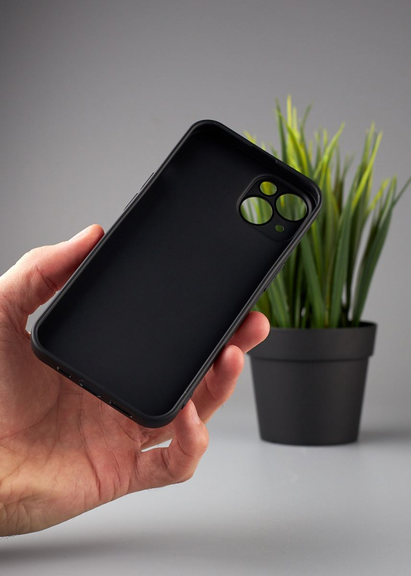 Силиконовый чехол Graphite для iPhone 14 черный