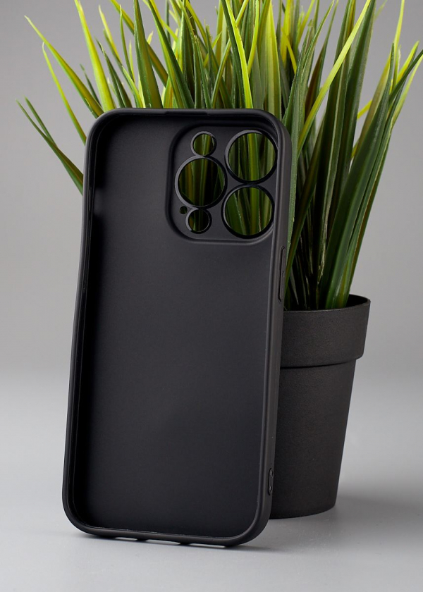 Силиконовый чехол Graphite для iPhone 14 Pro Max черный