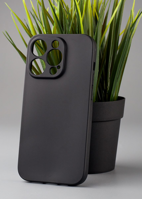 Силиконовый чехол Graphite для iPhone 14 Pro Max черный