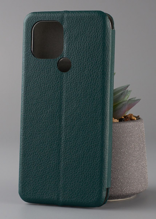чехол-книга 360 для Xiaomi Redmi A1+ ART темно-зеленый