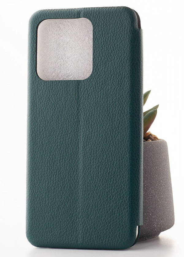 чехол-книга 360 для Xiaomi Redmi 10A ART темно-зеленый