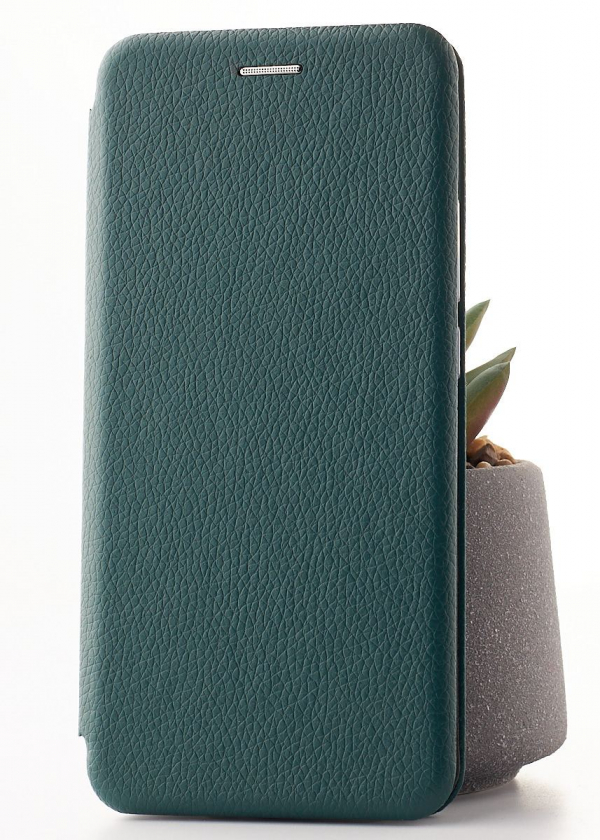 чехол-книга 360 для Xiaomi Redmi 10A ART темно-зеленый