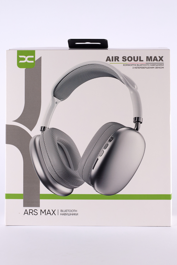 Наушники Bluetooth DC Air Soul Max + чехол (ARS Max) (накладные) белый