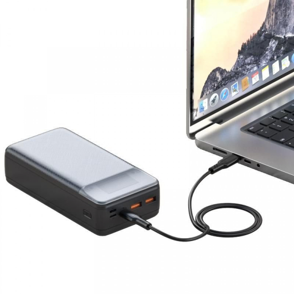 АКБ PowerBank XO PR201 (30000 mAh) QC22.5W/PD65W/Digital Display черный