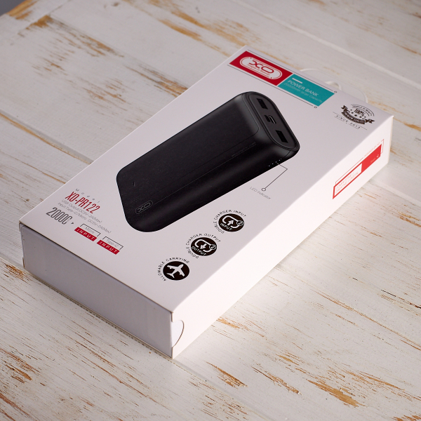 АКБ PowerBank XO PR122 (20000 mAh) черный