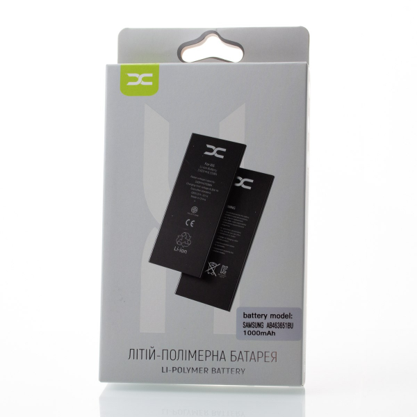 Аккумулятор DC Samsung S3650/L700/C3060/C3222/C3312 Duos/C3322 Duos/C3530/C3782 Duos/AB463651BU (1000 mah)