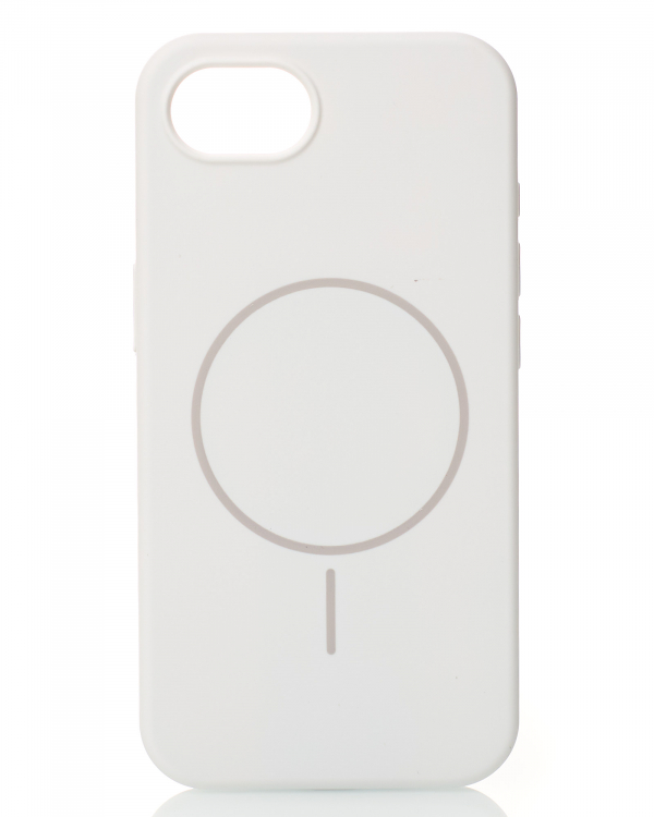 Чехол MagSafe Silicone Beats Case для iPhone 16E white