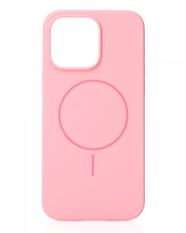 Чехол MagSafe Silicone Beats Case для iPhone 15 Pro pink