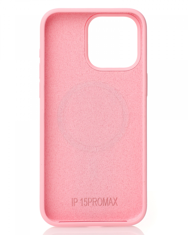 Чехол MagSafe Silicone Beats Case для iPhone 15 Pro pink