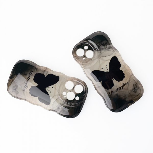 Чехол BUTTERFLY для iPhone 15 Pro Max черный