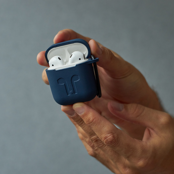 Чехол для Airpods 1/2 COLORS темно-синий