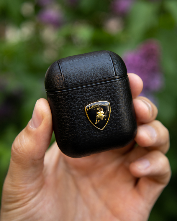 Чехол для Airpods 1/2 LEATHER BRANDS Lamborghini