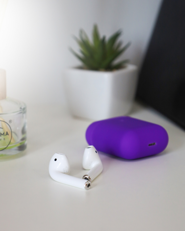 Чехол для Airpods 1/2 ULTRA SLIM фиолетовый