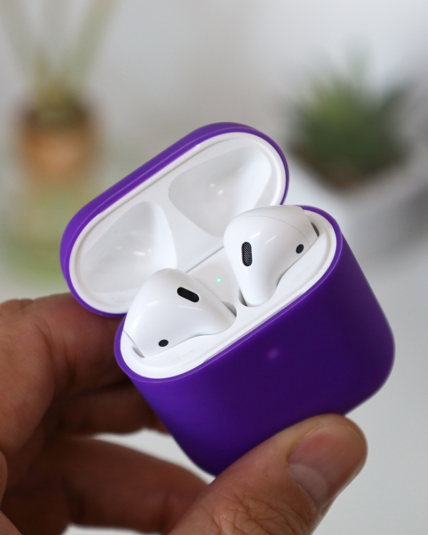 Чехол для Airpods 1/2 ULTRA SLIM фиолетовый