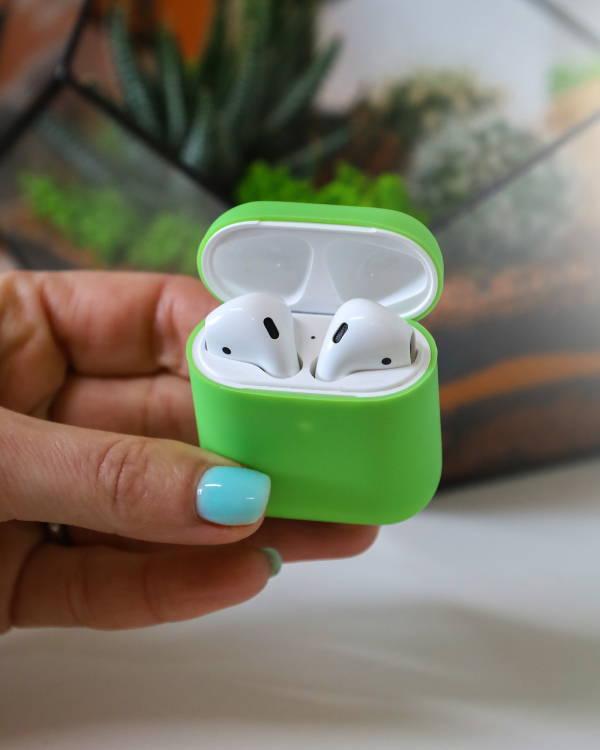 Чехол для Airpods 1/2 ULTRA SLIM зеленый