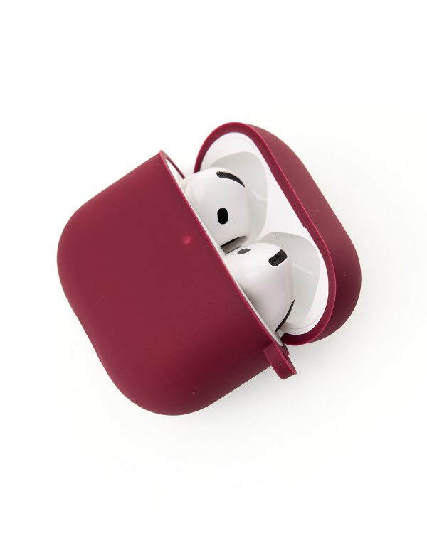 Чехол для Airpods 3 SOFT+Fiber rose red