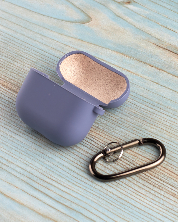 Чехол для Airpods 3 SOFT+Fiber серая лаванда